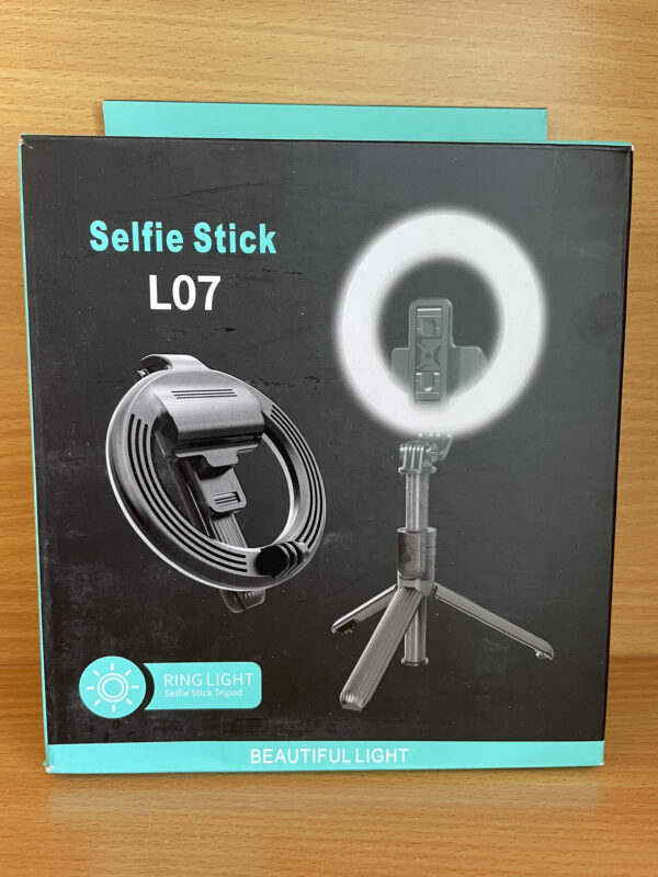 L07 Ring Light Foldable Wireless Selfie Stick Tripod